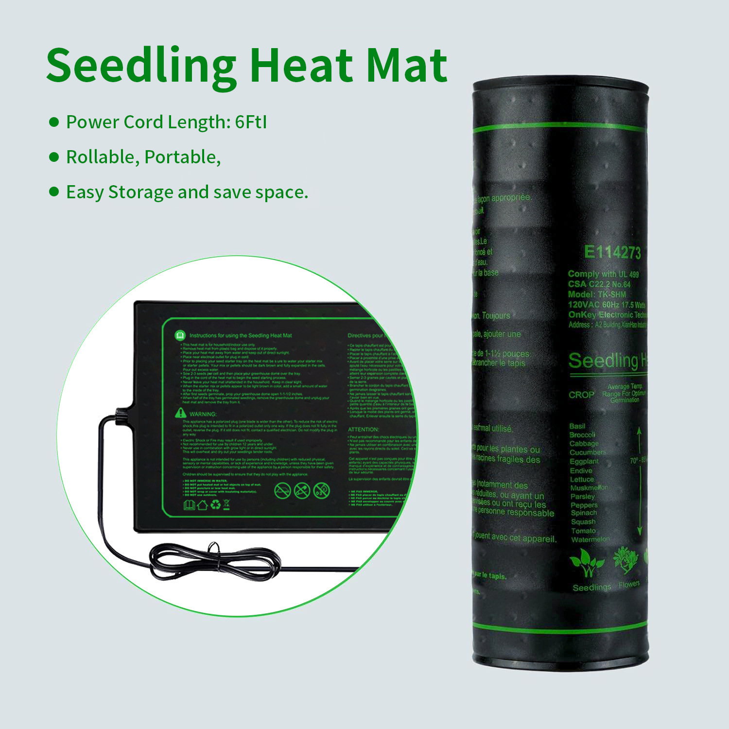 Two-pack 20x10Inch Seedling He - đánh giá và giá Heat Mat Seedling