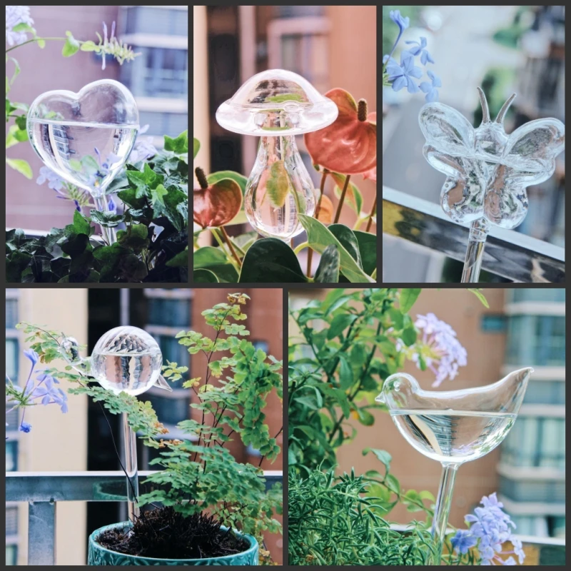 Creative Glass Plant Flowers W - đánh giá và giá Self Watering Insert