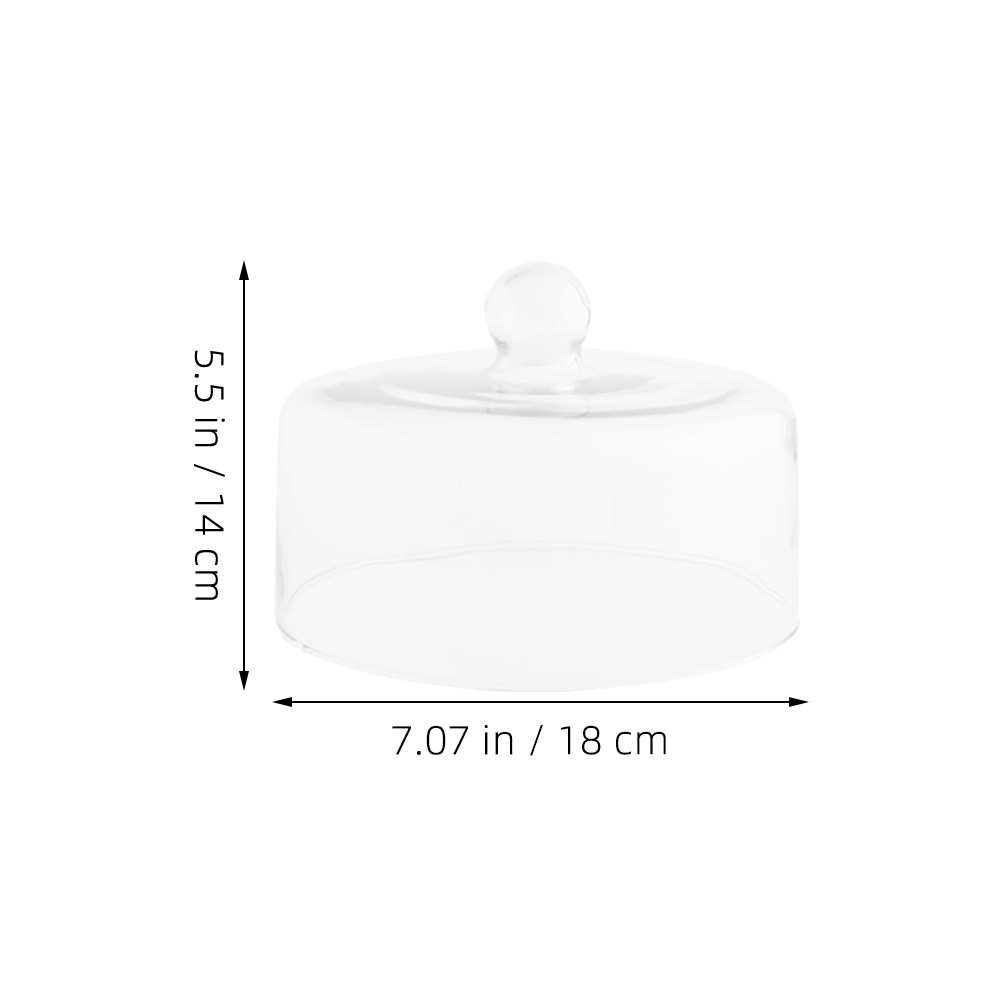 18Cm Transparent Glass Food Co - đánh giá và giá Plastic Dome Clear