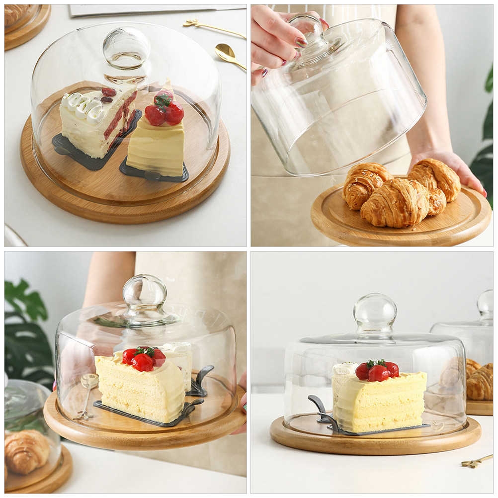 18Cm Transparent Glass Food Co - đánh giá và giá Plastic Dome Clear